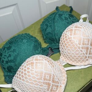 Victoria's Secret "Bombshell" push-up bras. Size 34A.